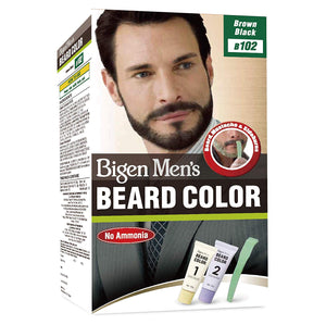 Bigen Men's Beard Colour, B102 Brown Black, No Ammonia