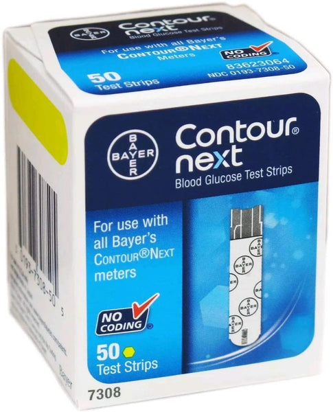 Ascensia Contour Next Blood Glucose Test Strips 50's