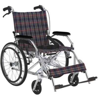 MEDIA6-863LAJ-41 12 AND 20 INCHES LIGHTWEIGHT ALUMINUM TRAVEL WHEELCHAIR