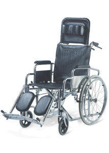 Extra Wide Reclining Steel Wheelchair