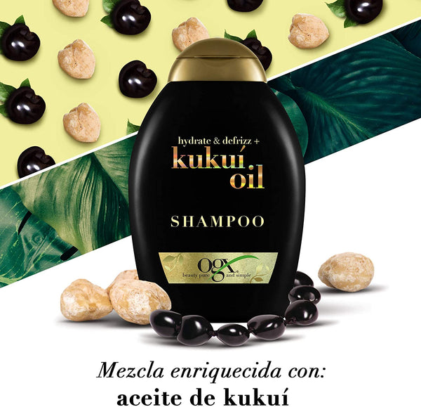 OGX Shampoo Hydrate & Defrizz+ Kukuí Oil