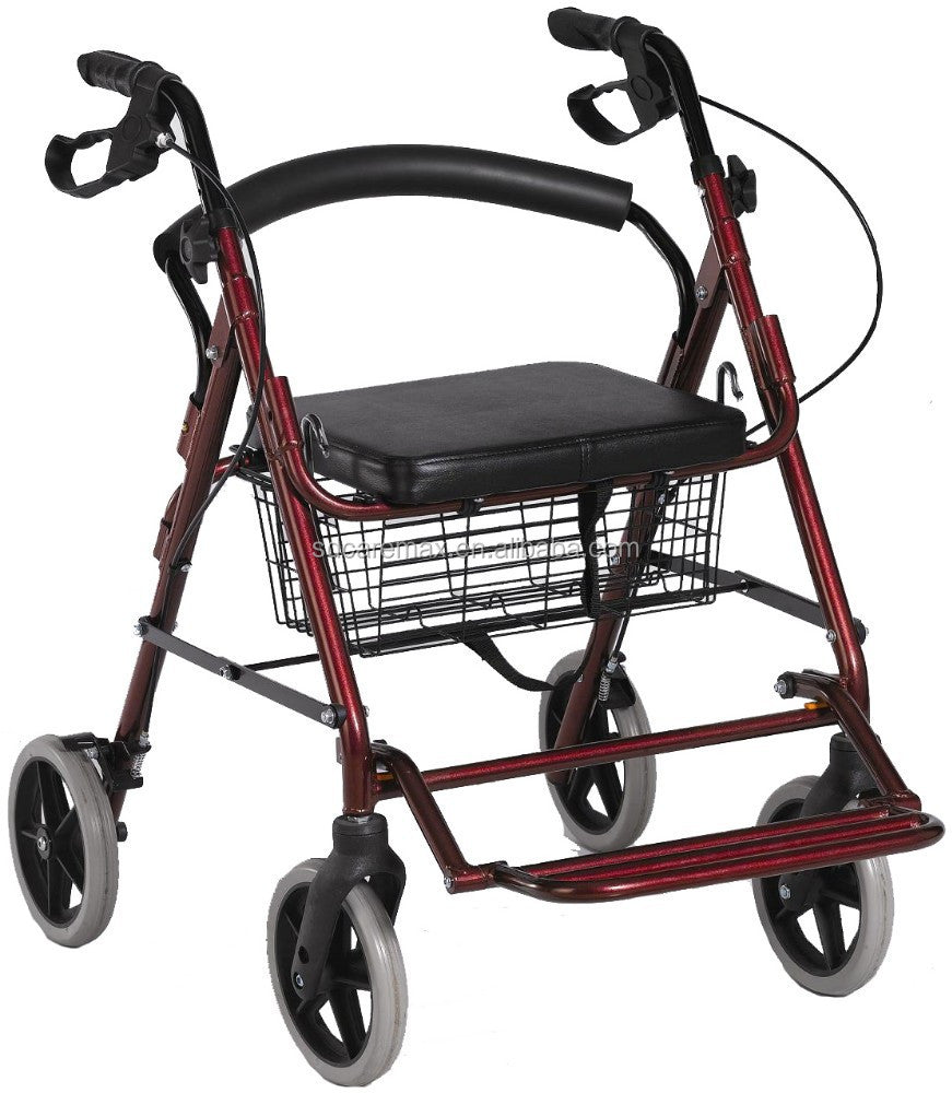 2 in 1 Lightweight Medical Rollator and Travel Wheelchair