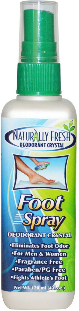 Naturally Fresh Foot Spray  Deodorant Crystal  4 fl oz (120 ml)